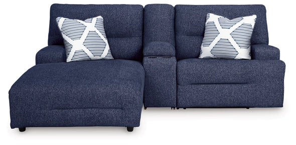 3-Piece Power Reclining Modular Sectional Sofa W/ Chaise