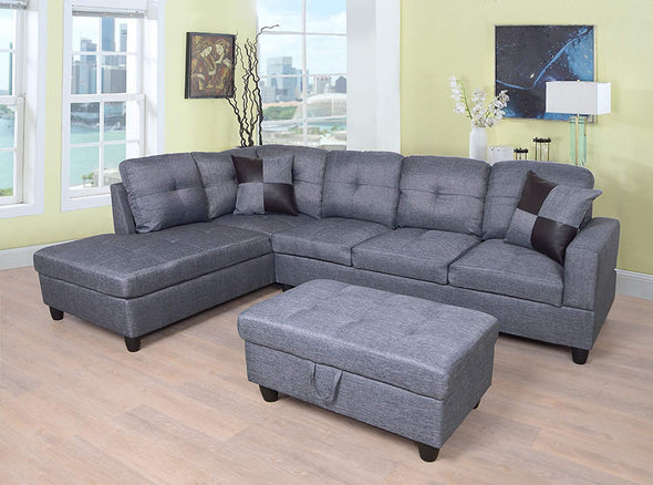 Aurora Gray Sectional Sofa