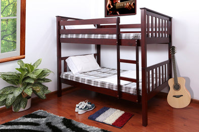 Henry Cherry Color twin Over Twin Mission Bunk Bed