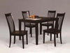 Zellino 5pc Dining Table Set- Wooden