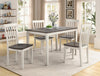 Zellino 5pc Dining Table Set- Wooden