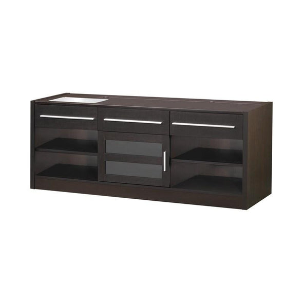 Coaster 3-Drawer Built-In Connect-It TV Console Cappuccino