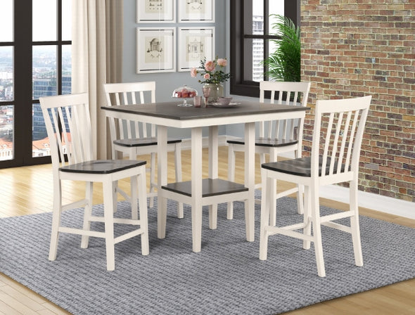 Chamili Solid wooden White Dinning Set - 5pc