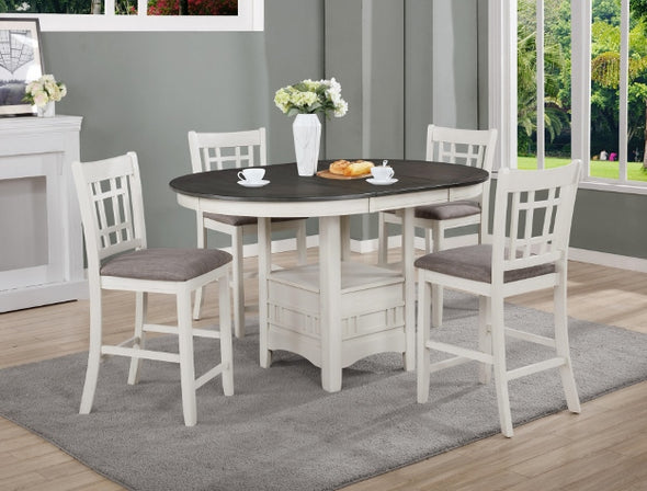 Hartwell Chalk/Grey Dining Table Set