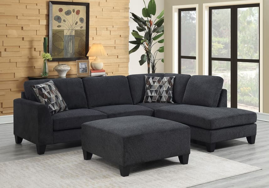 Ponderay Dark Gray Sectional Sofa The