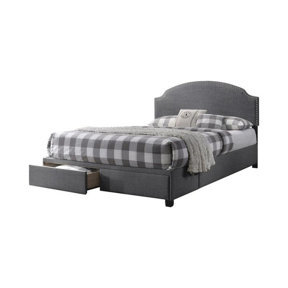 Jaxena Queen Upholstered Bed with Drawers
