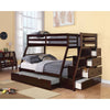 Jason Twin Over Full Bunk Bed with Trundle and Storage