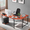 Orange and Black Computer Desk
