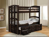 Micah Twin Over Twin Bunk Bed with Trundle Storage