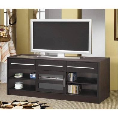 Coaster 3-Drawer Built-In Connect-It TV Console Cappuccino
