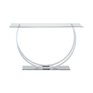 U-Shaped Sofa Table Chrome