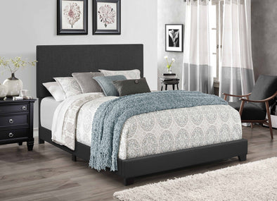 Morano Dark Gray Linen Bed- Queen