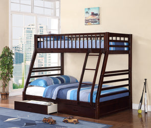 KidsKart Twin Over Full Bunk Bed with Storage Drawers
