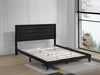 CAPPUCCINO Horizontal Accent Wooden Platform Bed - QUEEN