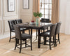 Malecia Counter Height 7 pc Dining Table Set Brown