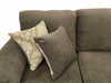 2PC BROWN Fabric Comfortable Living Room SET