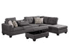 Andrea Reversible Sectional Sofa with Ottoman
