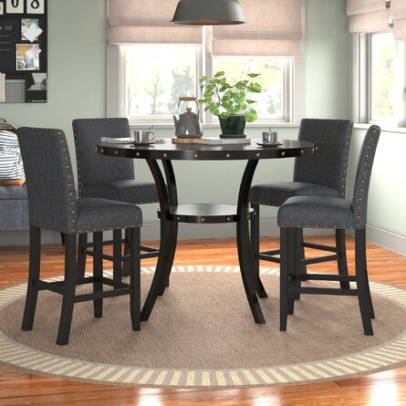 Jenisca Counter Table with 4 Chairs
