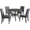 Kamara Dining Table Set with 4 Chairs- Granite