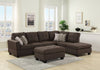 Andrea Reversible Sectional Sofa with Ottoman