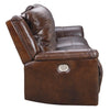 Forbstown Real Leather Reclining Sofa Loveseat Set