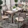 Tacomma 7pcs Dining Set with 6 Cushioned Chairs