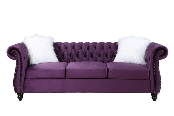 Thotton Purple Sofa and Loveseat