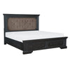 brook queen bed platform bed with footboard storage