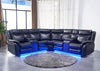 Sana Power Reclining Sectional with Led Lights