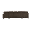 Stanzia Brown Large Linen Storage Sectional With Pillows