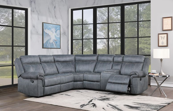 Dollum Sectional Sofa with Recliners