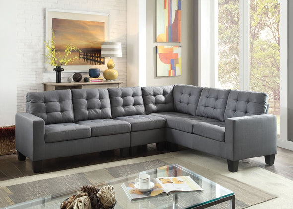 Earsom Gray Sectional Sofa
