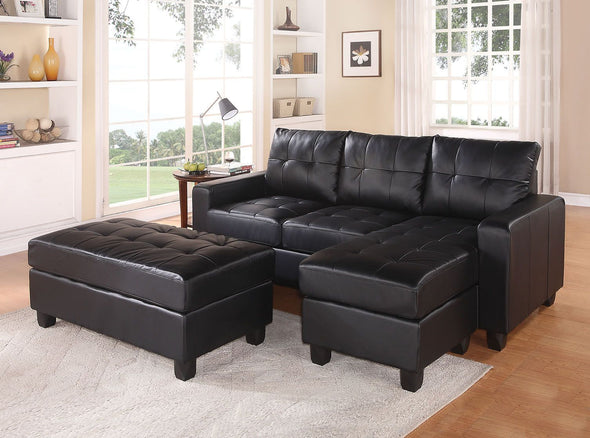 Lyssa Reversible Sectional Sofa with Ottoman